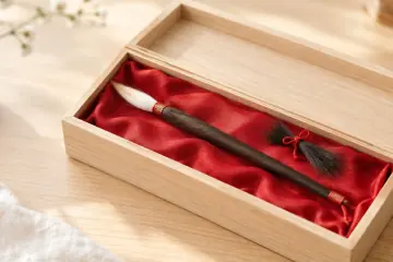 以寶寶胎毛製作的胎毛筆